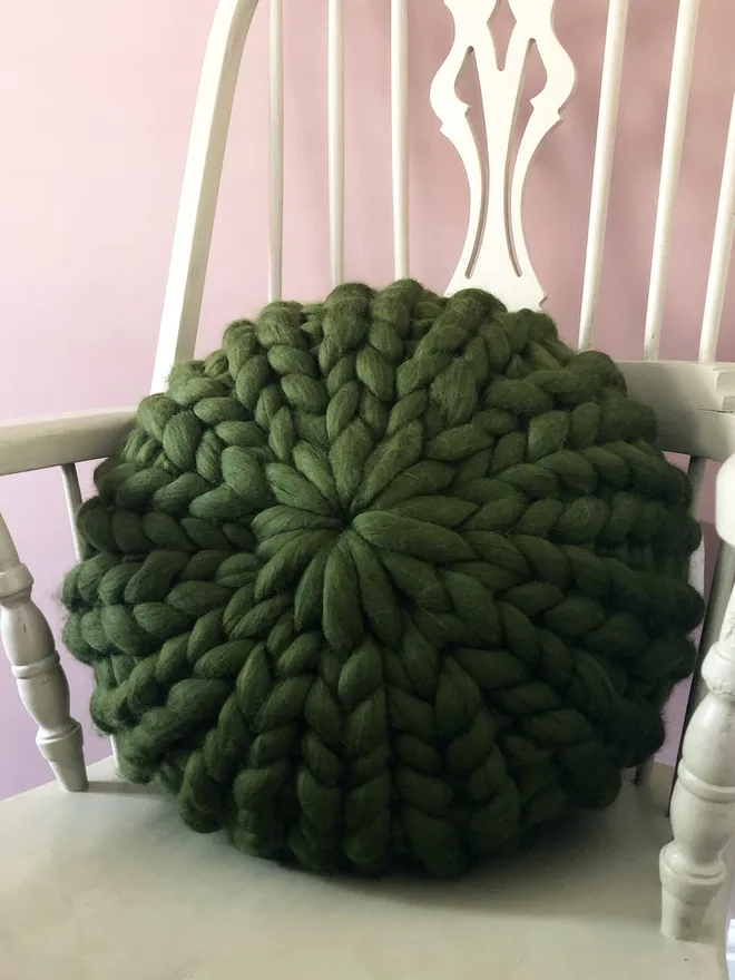 The Chunky Knitted Merino Dandelion Cushion