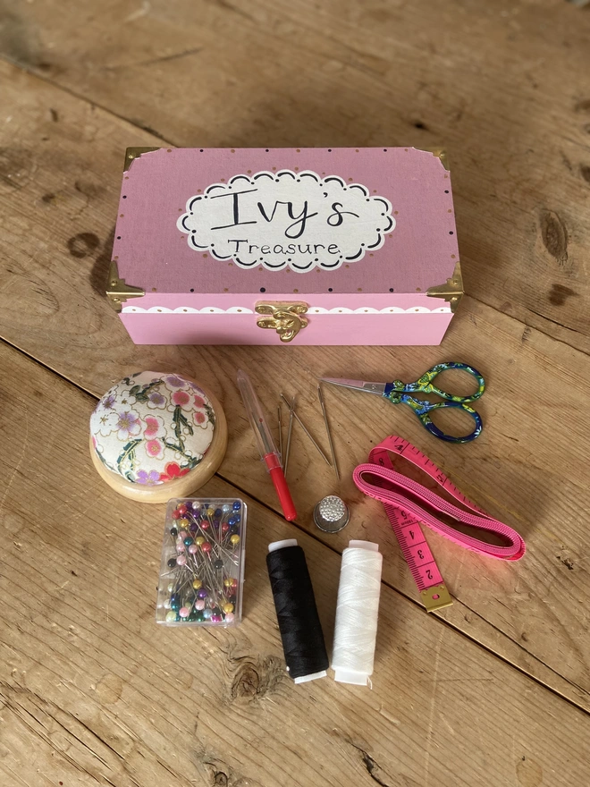 my first sewing box filler