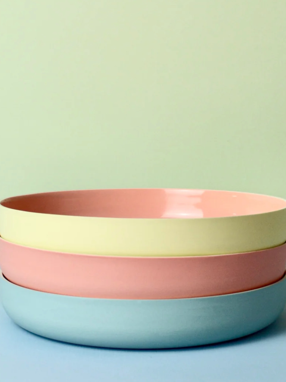 Serving Plate. Three plates stacked together.