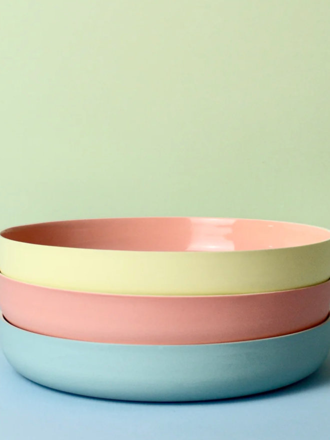 Serving Plate. Three plates stacked together.