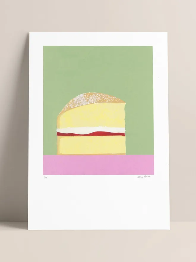 Victoria Sponge Screenprint