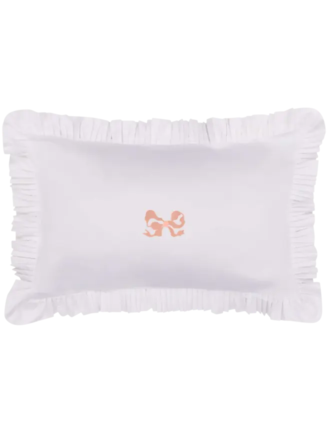 Arabella Bow Ruffle Frill Pillow Case