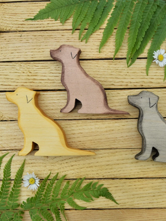 Wooden toy; labrador; dog; ecofriendly; eric and albert