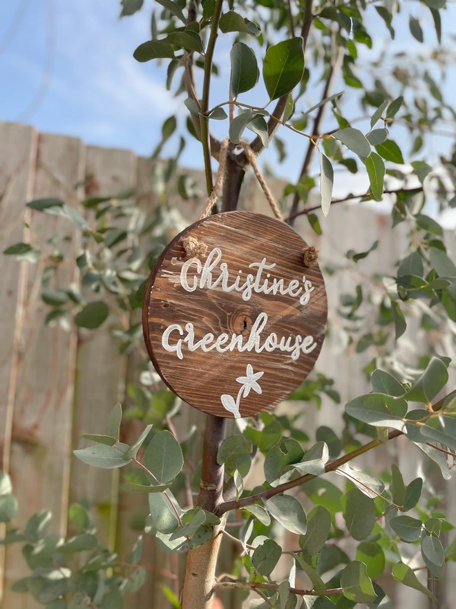 personalised garden sign
