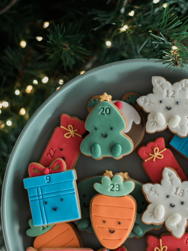 Personalised Jar of Advent Biscuits