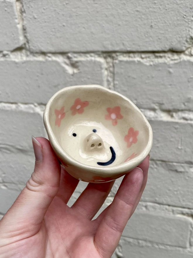 pink trinket bowl