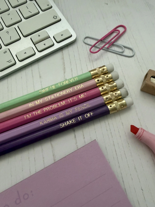 Swiftie Pencil Set (5 HB Pencils)