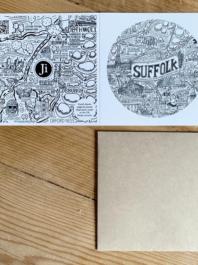 Suffolk greetings card