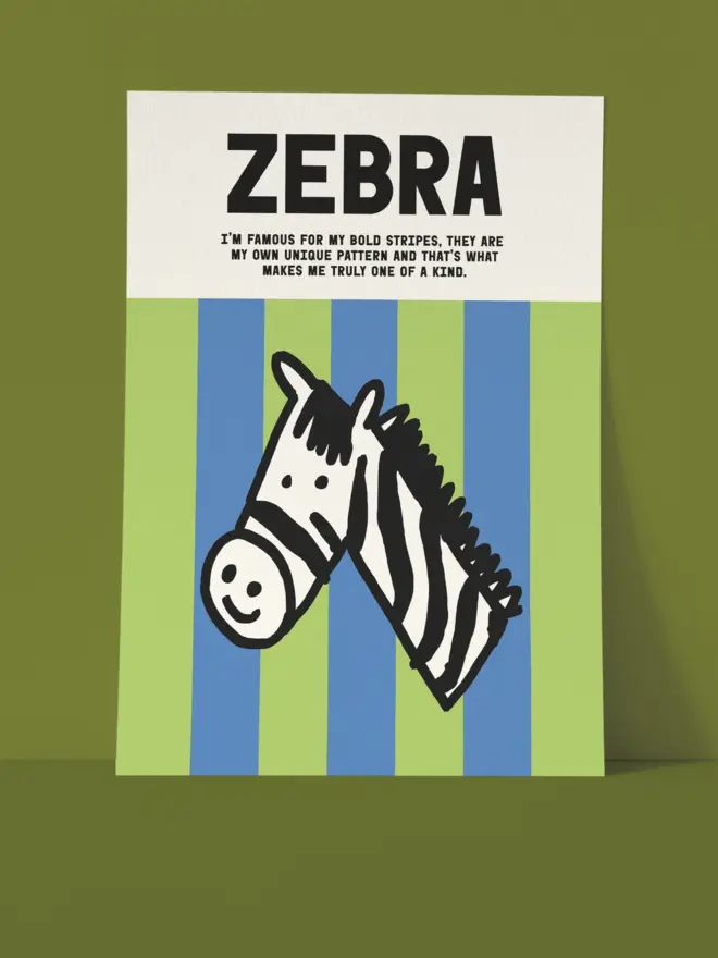 Zebra Art Print