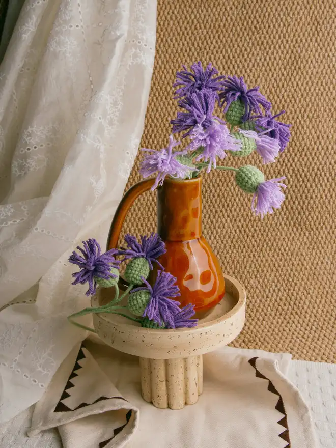 The Way to You Crochet Flower Thistle