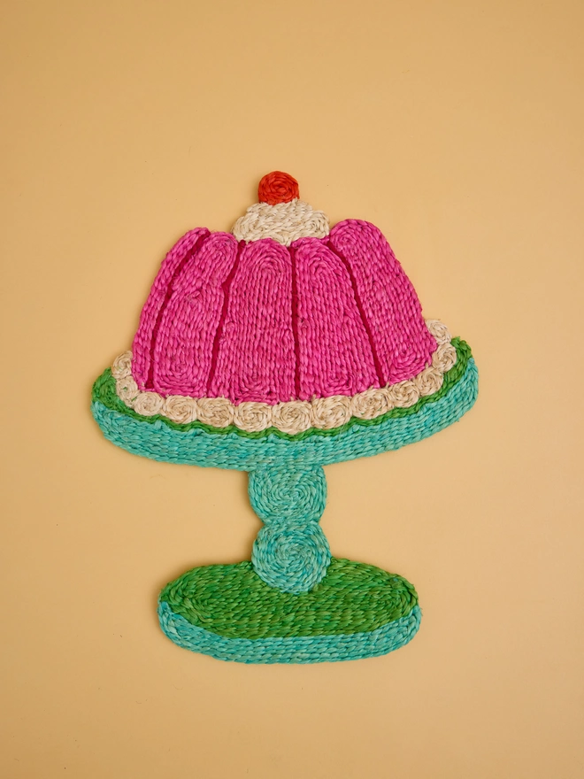 jelly placemat made from jute 