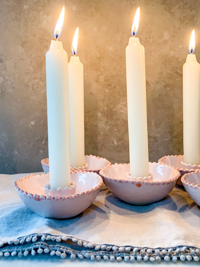 scalloped candlestick