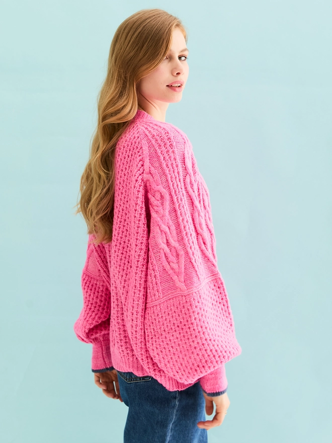 Brigit Cardigan Pink