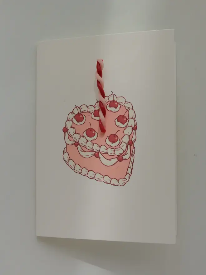 Personalised Candle And Cake Birthday Card