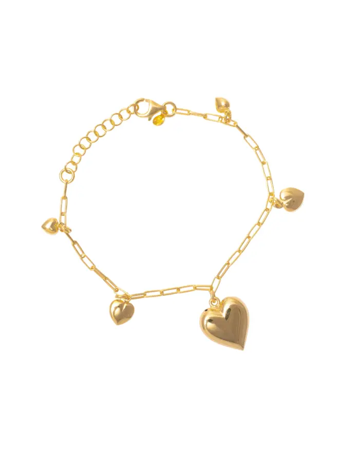 Heart Charm Bracelet