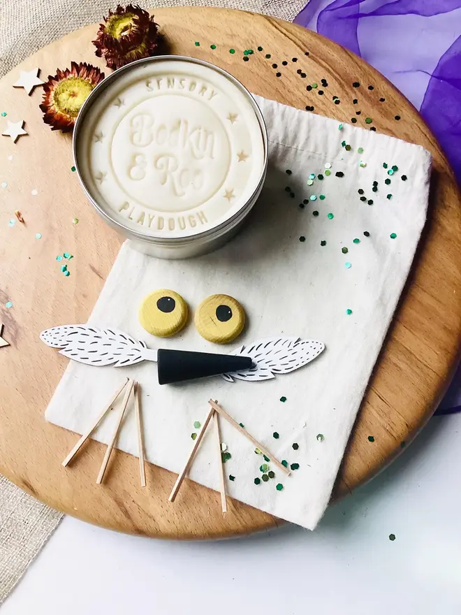 Snowy Owl Playdough Kit