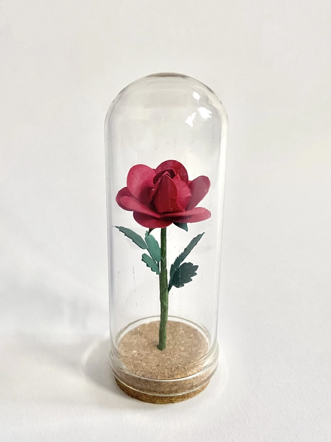 Handmade Mini Rose Dome