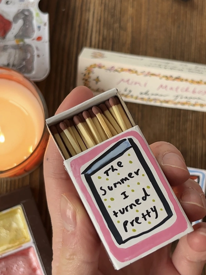 Book matchboxes personalised summer i turned pretty