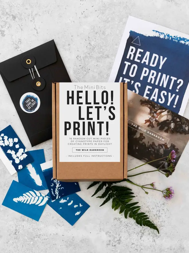 Mini Cyanotype Paper To Create Beautiful Prints With Sunlight
