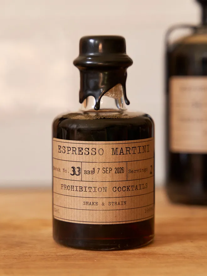 Espresso martini bottled cocktail