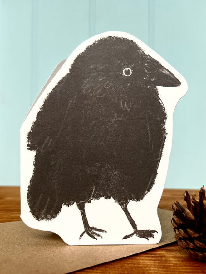 Jackdaw Halloween card