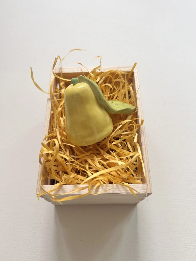 mini yellow pear candle snuffer
