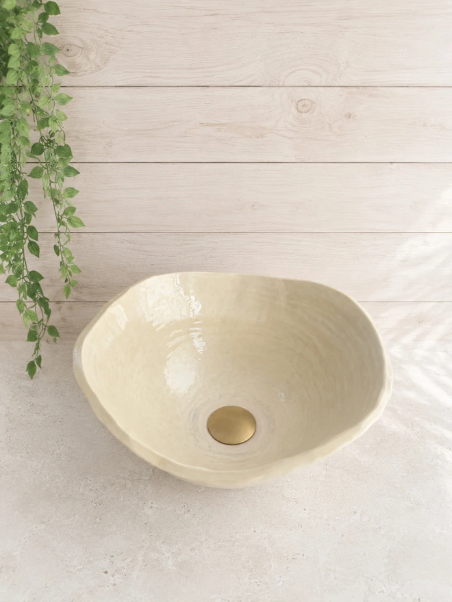 bathroom basin, bathroom sink, Jenny Hopps Pottery