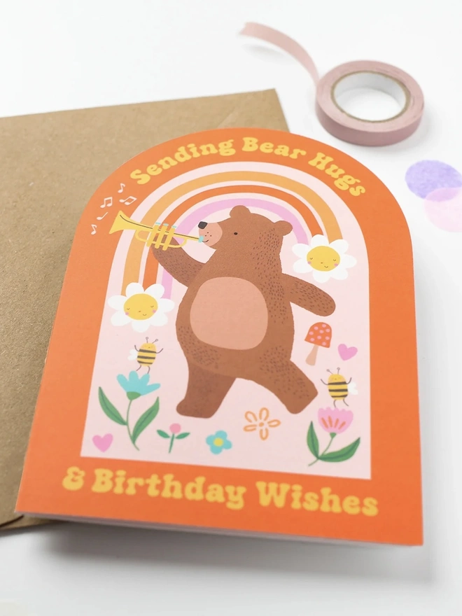 Bear Hugs Birthday Card
