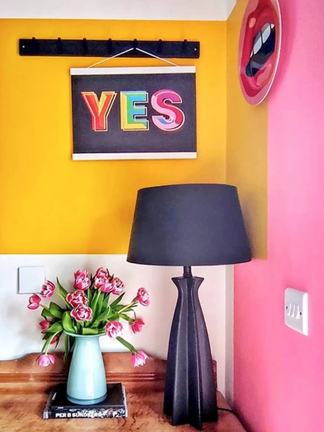 Yes print on wall