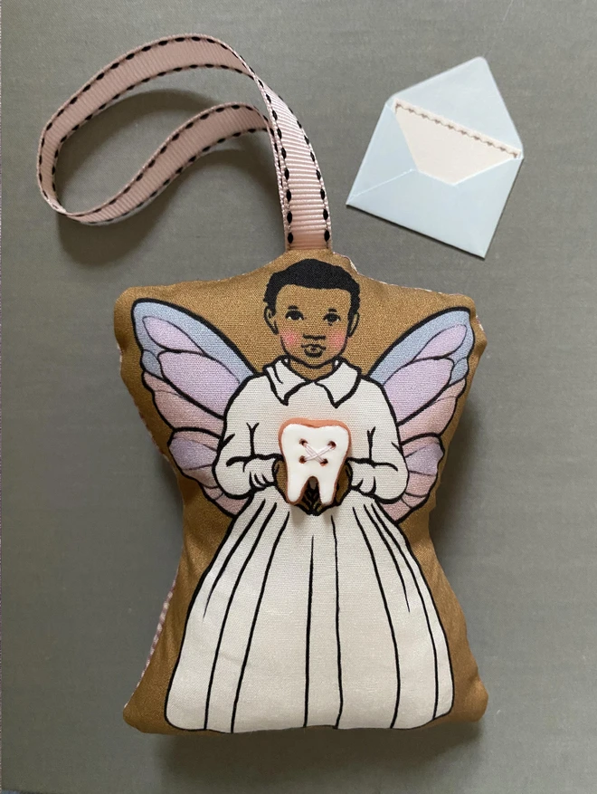 black tooth fairy boy doll decoration