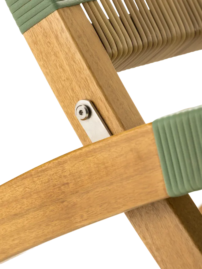 Mineral green lounge chair fixture