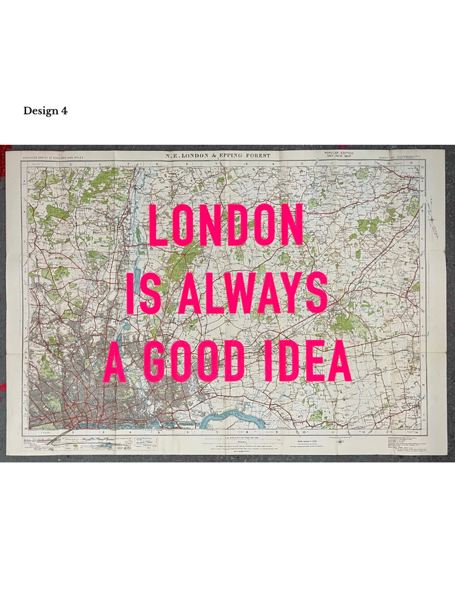 London is always a good idea screenprint