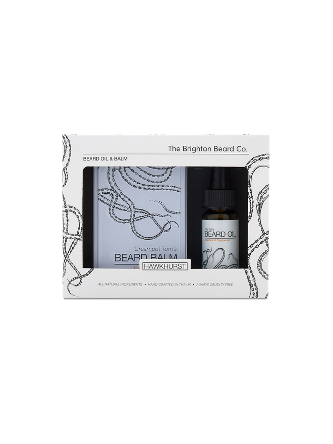 beard conditioning gift set oil and balm