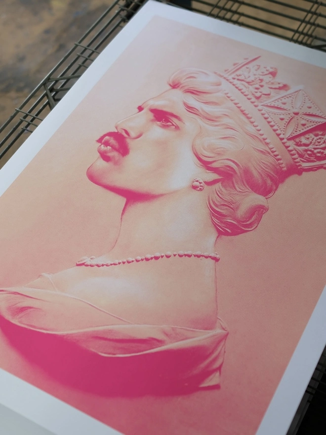 'Freddie XL' Freddie Mercury Hand Pulled Screen Print