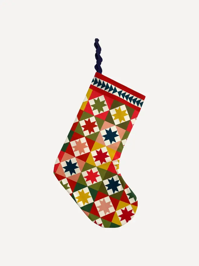 Lyra Organic Printed Stocking, against a white background. 