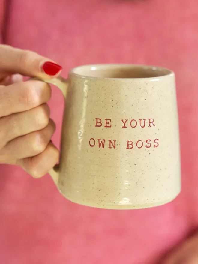 Be your own boss personalised mug