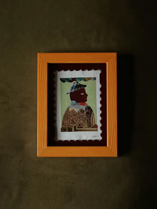 butterscotch flat wood picture frame