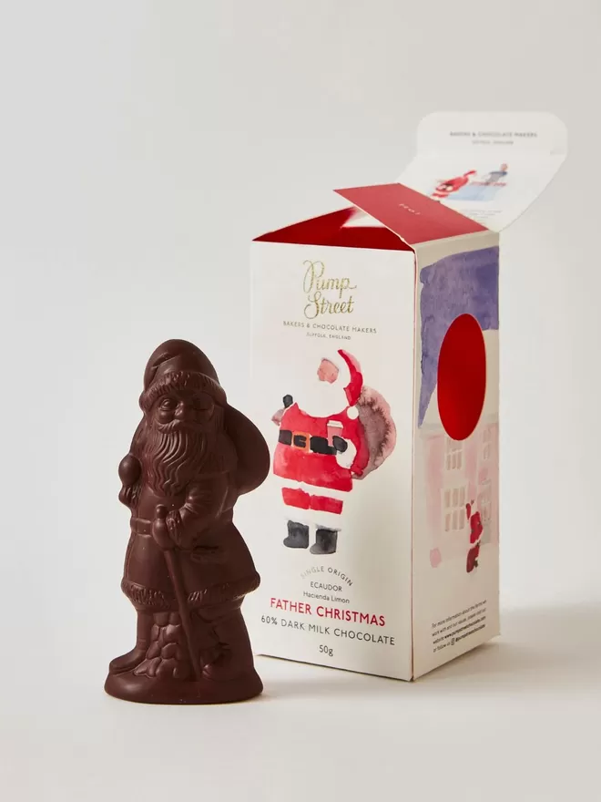 Chocolate Father Christmas Figure