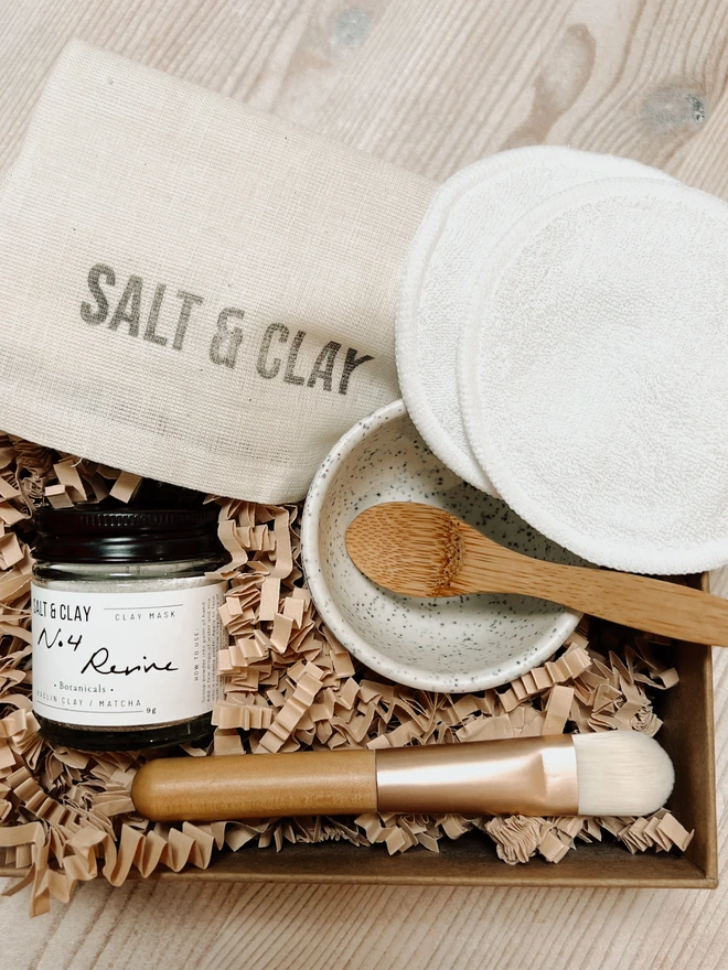 clay face mask gift kit