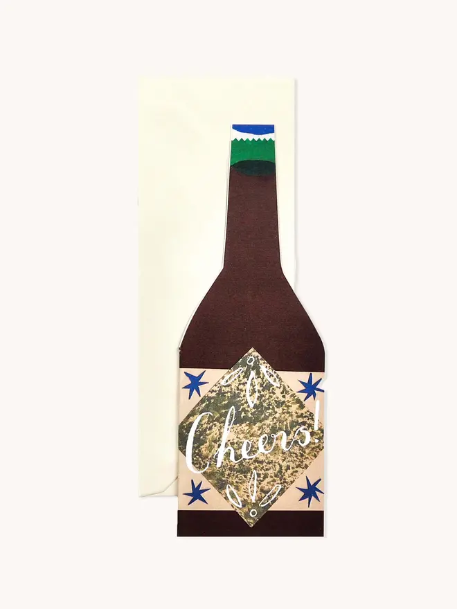 cheers bottle card