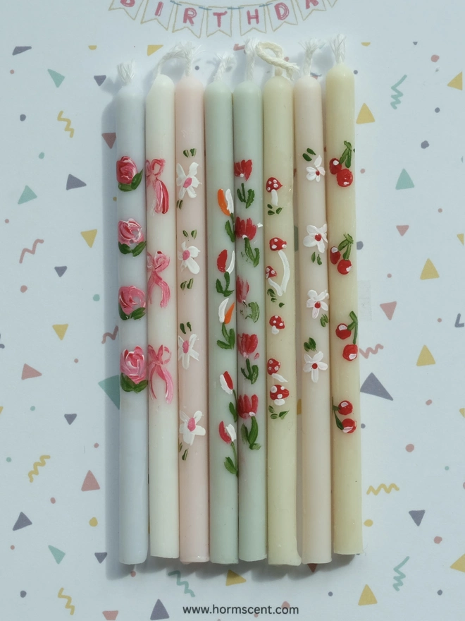 Soy wax birthday candle