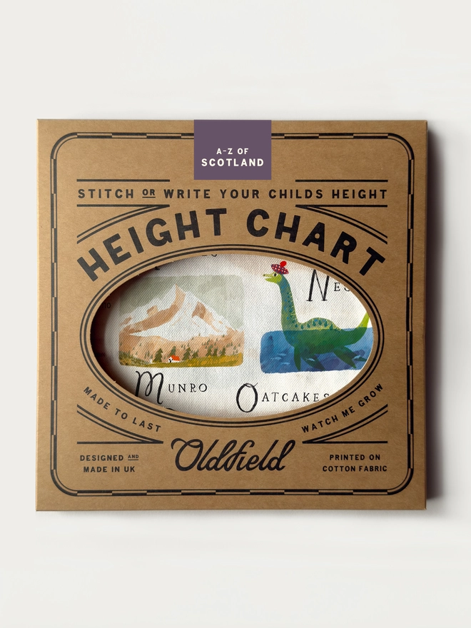Scotland A-Z Height Chart Packaging