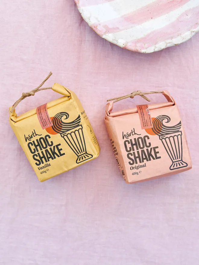 Chocolate and vanilla milkshake