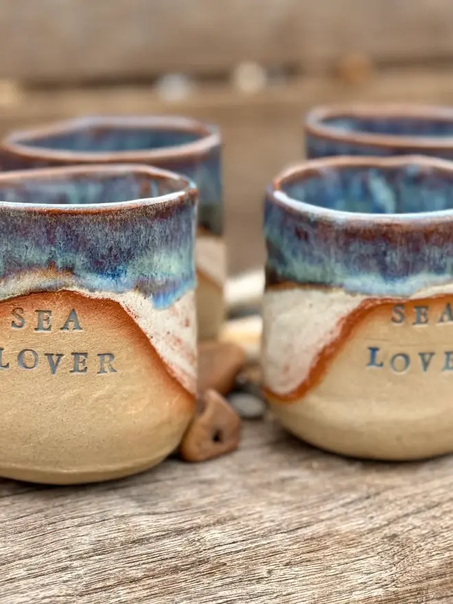 Coastal Style Ceramic Cup