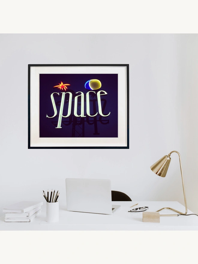 Space Ibiza on the office wall