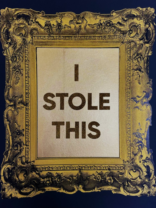 i stole this screen print