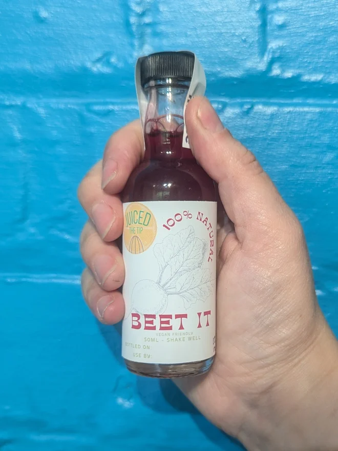 beetroot gut shot bottle