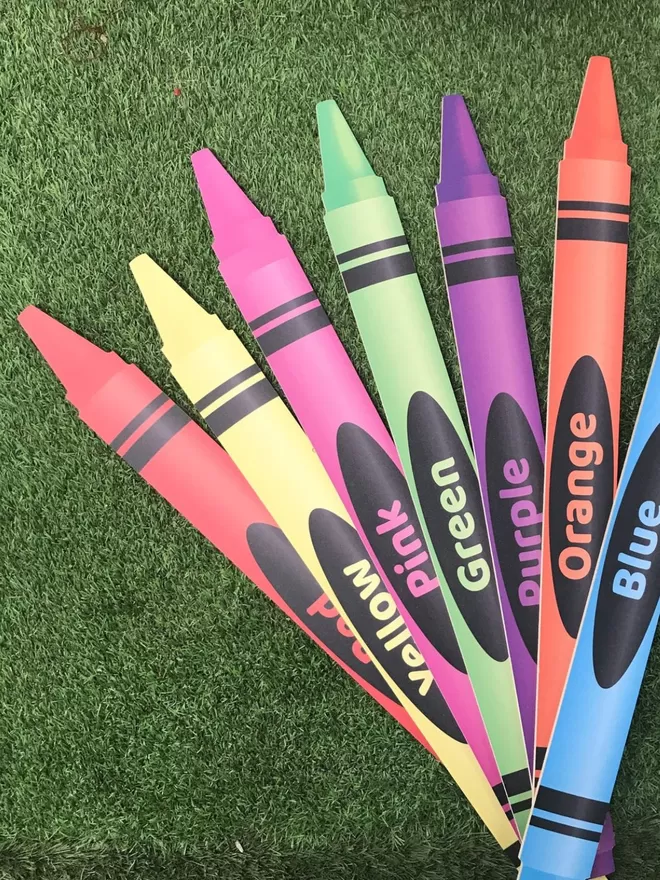 Giant Crayon Prop Decoration 