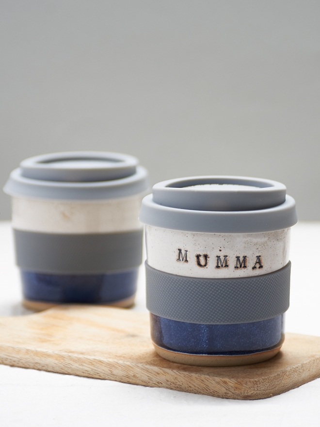 Small Blue Personalised Travel Mug