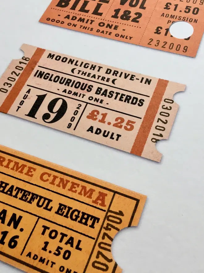 quentin tarantino cinema ticket print
